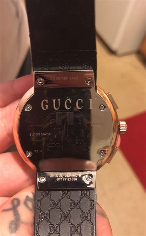 gucci watch no serial number|gucci serial number on belt.